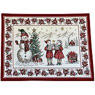 Home of Christmas Christmas jacquard placemat 35 × 45 cm, Carolers - Placemat