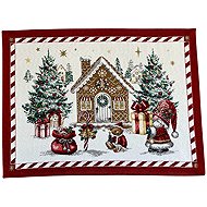 Home of Christmas Christmas jacquard placemat 35 × 45 cm, Christmas gnome - Placemat