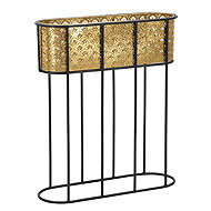 Mauro Ferretti Pot cover on stand, metal lace, height 70 cm - Flower Stand