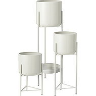 Trends 4 You Loft stand for 4 pots Viko, zinc finish, white - Flower Stand