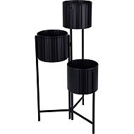 Trends 4 You Loft stand Viko for 3 pots, metal, black - Flower Stand