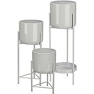 Giftdecor Set of pots in different sizes, metal, 3 pcs - Flower Stand