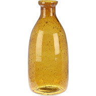Home Styling Collection Glass bottle, diameter 10 cm, yellow - Vase