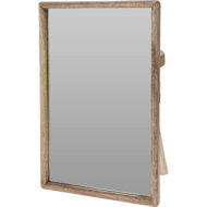 Home Styling Collection Wall sconce in wooden frame, rectangular, 40 × 2.5 × 60 cm - Mirror