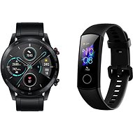 Honor Watch Magic 2, 46mm, Black + Honor Band 5 Meteorite Black - Set