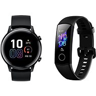 Honor Watch Magic 2, 42mm, Black + Honor Band 5, Meteorite Black - Set