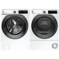 HOOVER HW4 37AMBS/1-S + HOOVER ND4 H7A2TSBEX-S - Washer Dryer Set