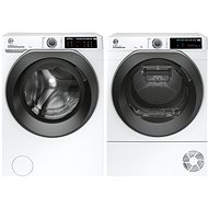 HOOVER HW4 37AMBS/1-S + HOOVER ND4 H7A2TSBEX-S - Washer Dryer Set