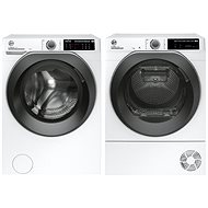 HOOVER HW4 37AMBS/1-S + HOOVER ND4 H7A2TSBEX-S - Washer Dryer Set