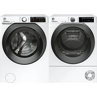 HOOVER HW4 37AMBC7/1-S + HOOVER ND4 H7A2TCBEX-S H-DRY 500 Slim - Washer Dryer Set
