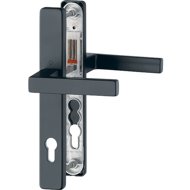 Hoppe Austin 36 mm plate F9714M black matt /8 mm, PZ92/ door 67-72 mm - Door Fittings
