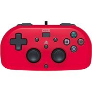 HORI Wired Mini Gamepad piros - PS4 - Kontroller