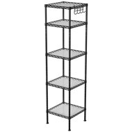 Houseland Getta, black - Shelving Unit
