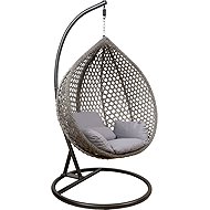 HOUSELAND Hanging armchair Bliss XL, grey - Hanging Chair
