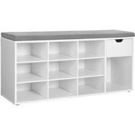 Songmics Shoe rack with bench and drawer Vasagle Tery white - Shoe Rack