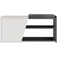 Houseland Shoe rack Fiona anthracite/white - Shoe Rack