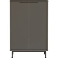 Houseland Lerry anthracite grey shoe rack - Shoe Rack