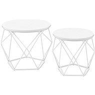 Houseland Vasagle Elezi Set of 2, white - Side Table