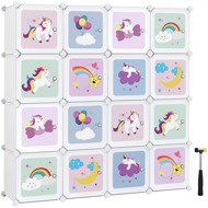 Houseland Children's modular wardrobe Jefra, unicorns - Cabinet