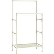Houseland Double wardrobe rack Lucaro 157 cm, white - Clothes Hanger