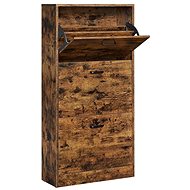 Houseland Vasagle Fure hallway shoe rack, brown - Shoe Rack