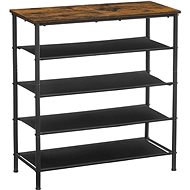 Houseland Vasagle Slima, brown / black - Shoe Rack
