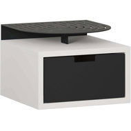 Houseland Oslo white-black - Night Stand