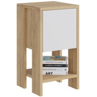Houseland EMA, sapphire oak/white - Night Stand