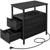 Houseland Storage table with charging station Vasagle Brill anthracite/black - Side Table
