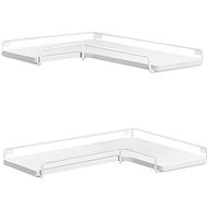 Houseland Set of corner shelves Vasagle Primino 2 pcs white - Shelf