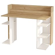Houseland Brody oak castello/white - Writing Desk