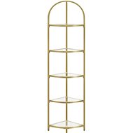 Houseland Corner shelf Vasagle Darby gold - Shelving Unit