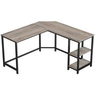 Houseland VASAGLE SARAH corner, grey - Writing Desk