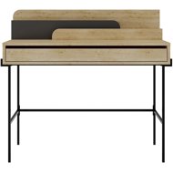 Houseland LEILA natural oak/anthracite - Writing Desk