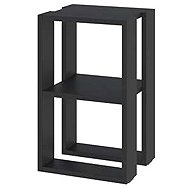 Houseland Bedside table Lonie black - Night Stand