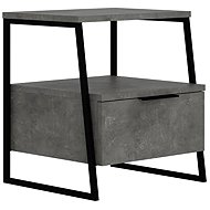 Houseland Bedside table Pal retro grey - Night Stand