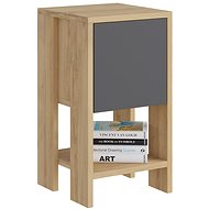 Houseland Ema natural oak/anthracite - Night Stand