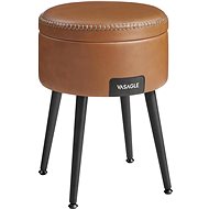 Houseland Vasagle Edgar, storage space, brown - Ottoman