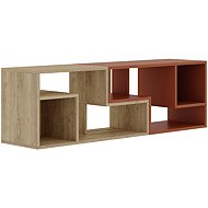 Houseland Glis sapphire oak/cinnamon brown - TV Table