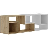 Houseland Glis sapphire oak/white - TV Table