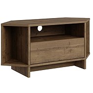 Houseland Viva TV corner table, dark oak - TV Table