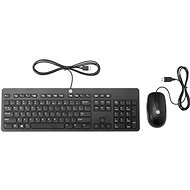 HP Slim USB Keyboard and Mouse - Keyboard and Mouse Set