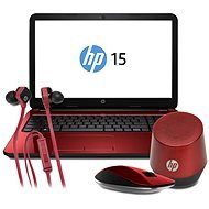 HP 15-r150nc Flyer Rot + Maus + Kopfhörer + Lautsprecher - Laptop