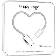Happy Plugs Lightning Silver 2m - Datový kabel