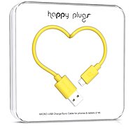 Happy Plugs Micro-USB to USB Charge/Sync Yellow - Data Cable