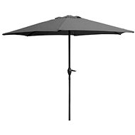 Happy Green Umbrella with handle 230cm ANTHRACITE - black pole - Sun Umbrella