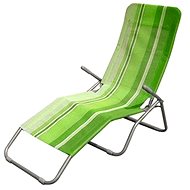 HAPPY GREEN Beach lounger, green stripe - Garden Lounger