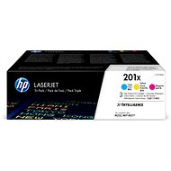 HP TONER CARTRIDGE 201X C/Y/M TRIPLE PACK - Printer Toner