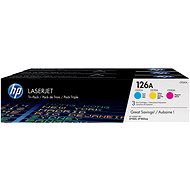HP TONER CARTRIDGE 126A C/Y/M TRIPLE PACK - Printer Toner