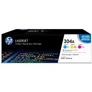 HP TONER CARTRIDGE 304A C/Y/M TRIPLE PACK - Printer Toner